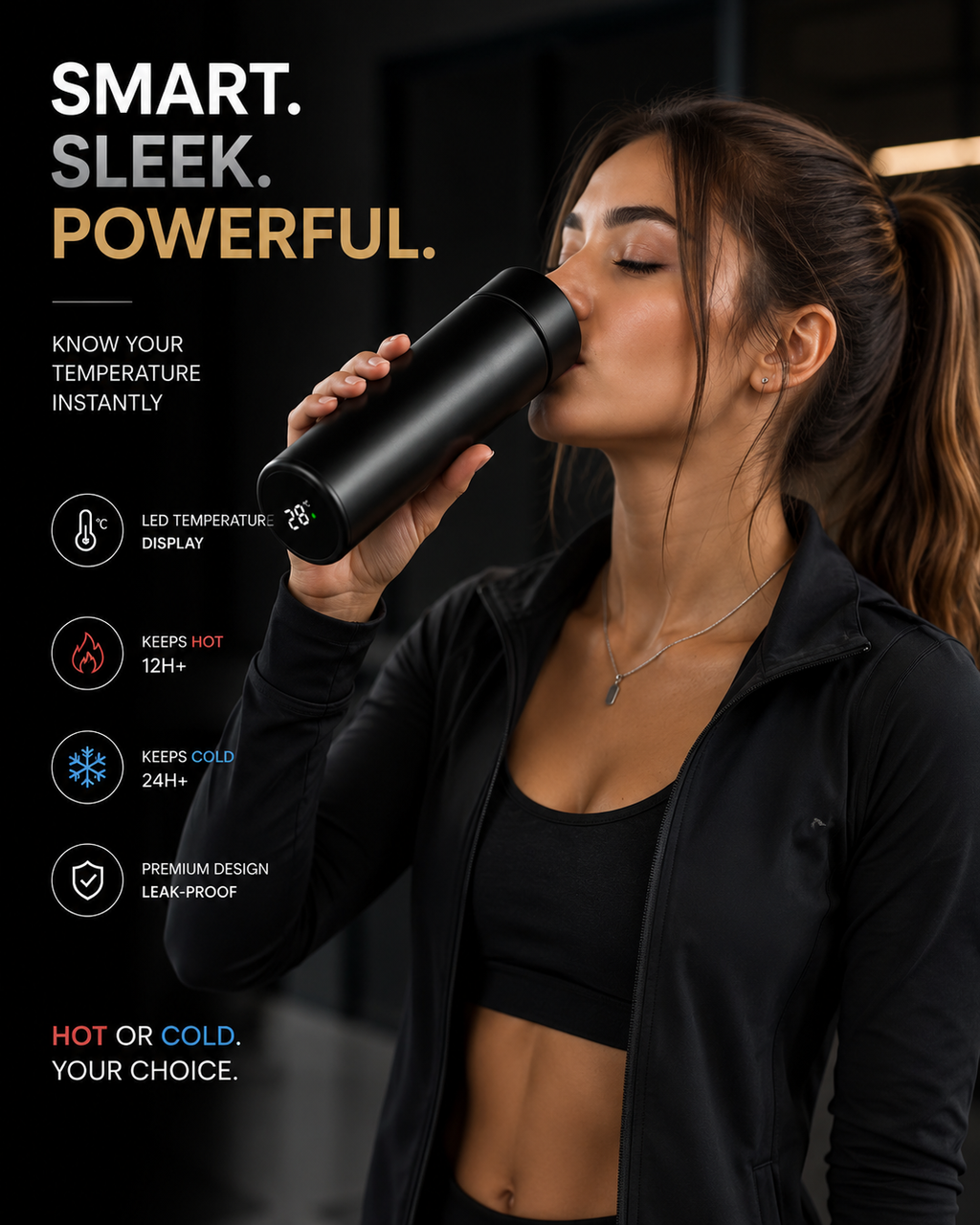 Luxury Smart Thermos – LED Temperature Display & Thermal Insulation