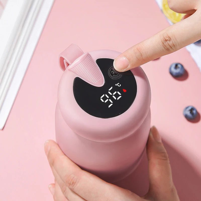 Cute Smart Thermos Bottle – Hot & Cold Temperature Control