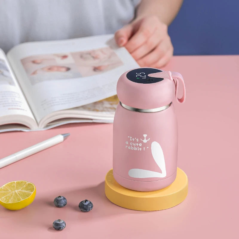 Cute Smart Thermos Bottle – Hot & Cold Temperature Control