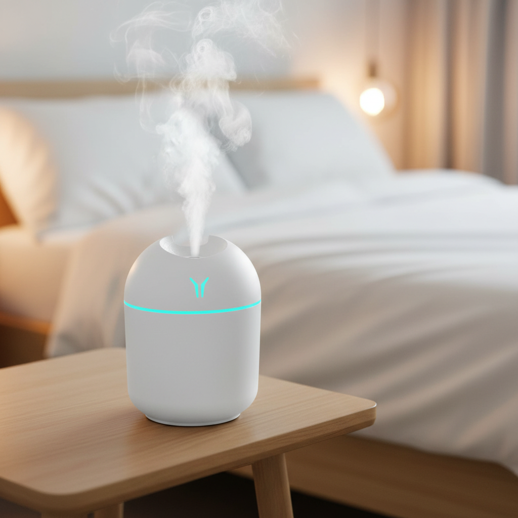 Humidificador lifestyle dormitorio