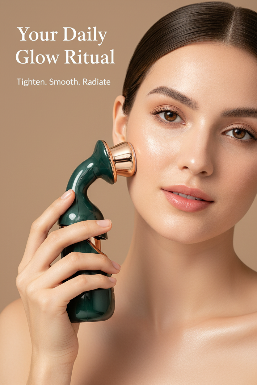 3-in-1 Facial Massager – EMS, LED & Vibration for Firmer, Glowing Skin