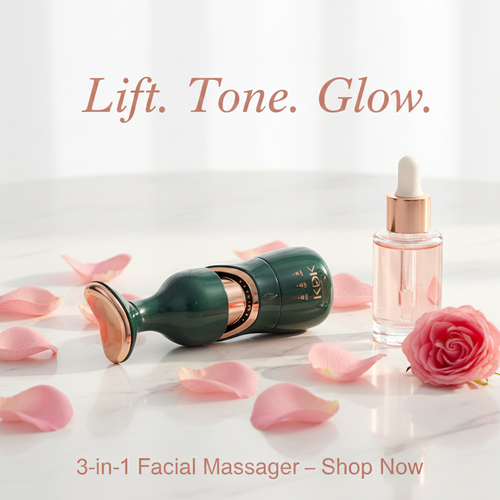 3-in-1 Facial Massager – EMS, LED & Vibration for Firmer, Glowing Skin